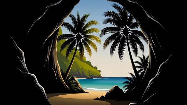 Unbelievable View Inside This Hidden Tropical Island Grotto