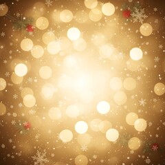 Obraz premium Luxurious Christmas background with soft golden lights