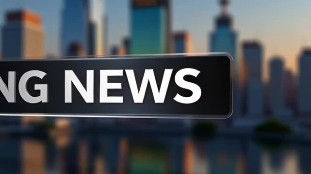 High Quality Breaking News Title Sequence Animation
