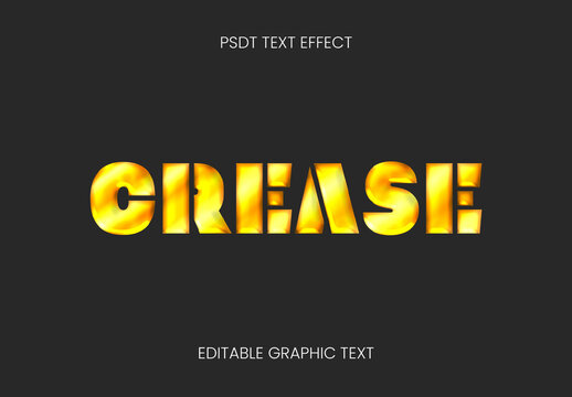 Golden Origami Fold Gold Paper Text Effect Shiny Metallic Font