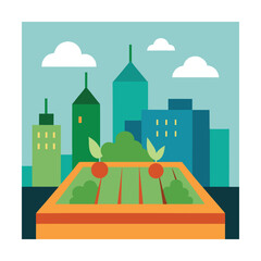 Urban Rooftop Vegetable Gardening Lifestyle