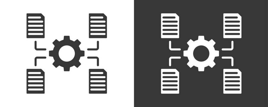 Data Integration Icon Set Multiple Style Collection