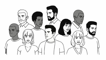 vector illustration of a man and woman