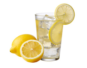 Lemonade soda drink isolated on transparent png