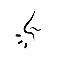 nose  logo  icon illustration   simple  flat