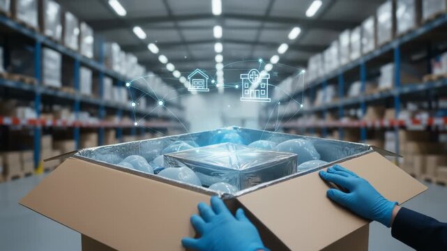 Cold chain logistics technology enables secure delivery of temperature sensitive products warehouse with advanced monitoring and tracking systems