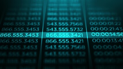 Cinematic CIA Phone Record Animation - Espionage Concept