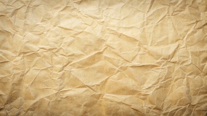 Textured Brown Crumpled Paper Background, Ideal for Vintage Designs and Retro Projects