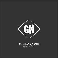 vector GN illustration of a logo for a company background abstract