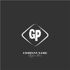 vector GP illustration of a logo for a company background abstract