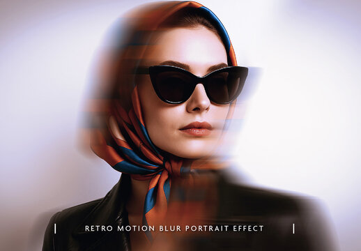 White And Purple Motion Blur Photo Effect