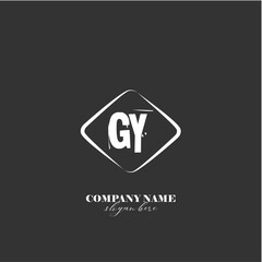 vector GY illustration of a logo for a company background abstract