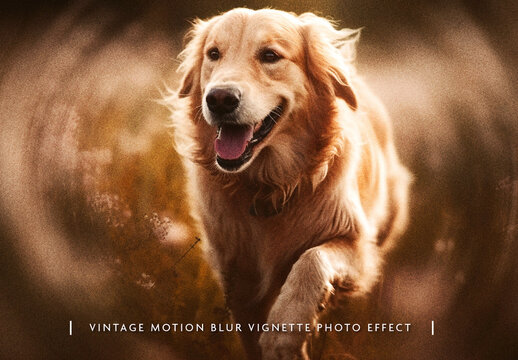 Radial Motion Blur Photo Effect