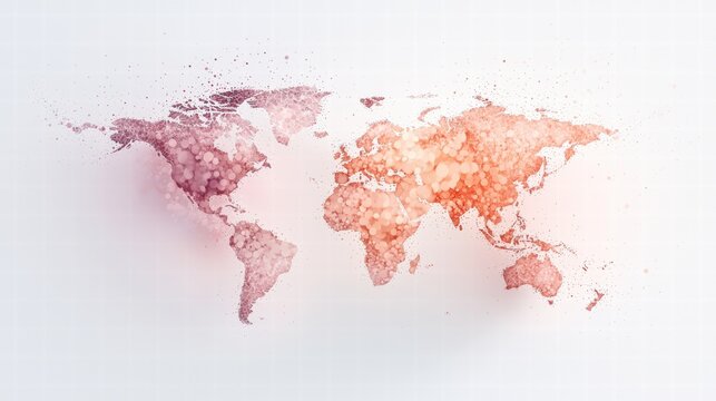 logistic Global Distribution Network Map An interactive digital map showcasing real time tracking of shipments across the globe, highlighting the complexity and interconnectedness of modern logistics.