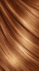 Obraz premium Sleek Golden Brown Hair Texture with Perfectly Straight Diagonal Strands and Glossy Smooth Highlights