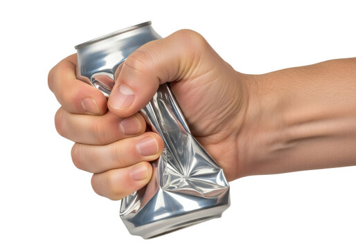 Main &Eacute;crasant une Canette