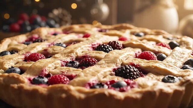 Delicious Berry Tart - A Festive Dessert for Any Occasion.