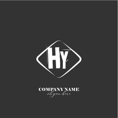 vector HY illustration of a logo for a company background abstract