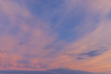 青い夕焼け空