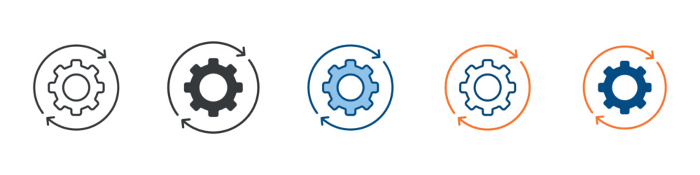 Automation Icon Set Multiple Style Collection 