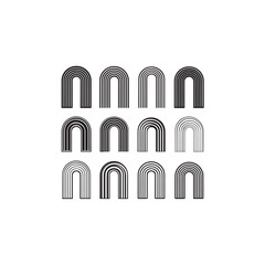 ArcAxis line art futuristic digital shape drawing