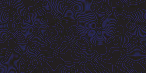 Abstract dark topographic pattern with flowing contour lines, organic curves, and subtle blue lighting. Modern, minimal, and atmospheric background ideal for technology, mapping, or design projects.