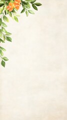 Vibrant orange flowers painting artistic bloom arrangement on pristine white canvas nature inspired floral wall art decor.