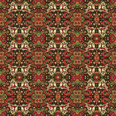 Dynamic Pop Art Christmas Seamless Pattern – Candy Canes, Comic Text, Holiday Doodles