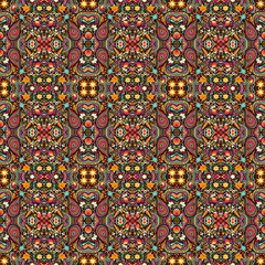 Dynamic Pop Art Christmas Seamless Pattern – Candy Canes, Comic Text, Holiday Doodles