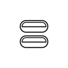 Bedpan line art simple medical hygiene tool