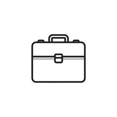 Briefcase line art stylish professional bag for work