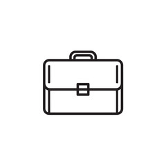 Briefcase line art stylish professional bag for work