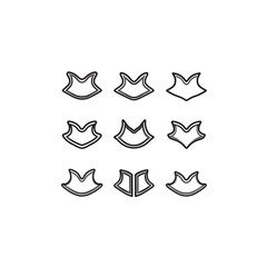 Cervical Collar line art orthopedic care concept