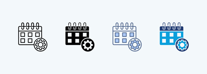 Schedule multiple style icon collection