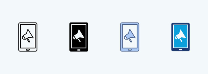 Advertising multiple style icon collection