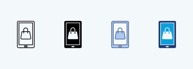 E Commerce multiple style icon collection