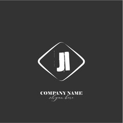 vector JI illustration of a logo for a company background abstract
