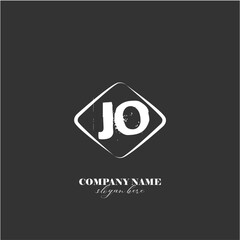 vector JO illustration of a logo for a company background abstract