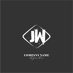 vector JW illustration of a logo for a company background abstract