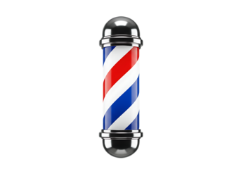 Classic barber pole, vintage style, shop sign