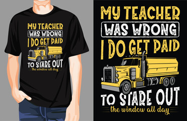 Trucker t-shirt design