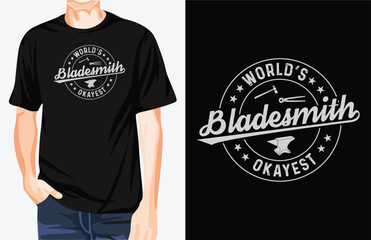 World’s Okayest Bladesmith t-shirt design