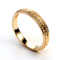 yellow gold ring with diamonds with shadow on a white backgroundA contemporary diamond ring isolated on white backgroundSingle diamond wedding ring on white background

