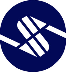 Monogram of the letter S and S. Abstract, outline and elegant.