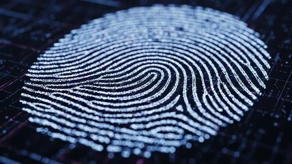Digital fingerprint security technology concept for authentication and verification. - Powered by Adobe