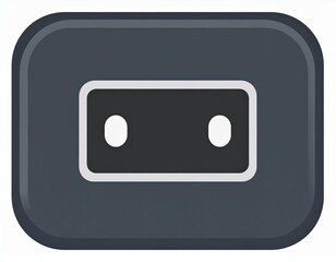 Fototapeta premium Minimal charging port icon