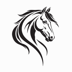 Horse Head Logo Images Vector isolated on white background