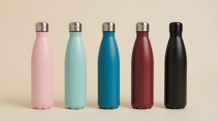 Stainless bottles are double-walled and vacuum-insulated, keeping beverages cold for hours or warm throughout the day. Various colors offer a range of aesthetic choices to suit any personality.