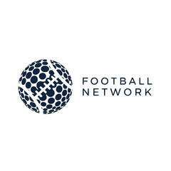 Football Network logo design with a unique globe illustration.