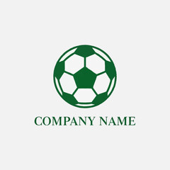 Obraz premium Green Soccer Ball Logo Design for Sports Company.